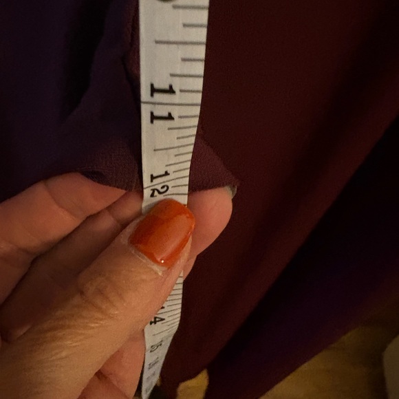 Ellen Tracy Women's Wide Leg Pants in Deep Burgundy - Picture 5 of 7